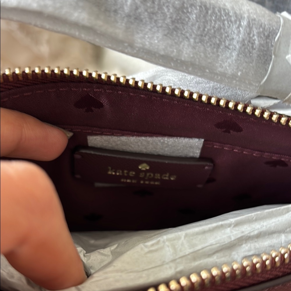 Kate Spade Flash Glitter Crossbody Bag, Cherrywood, NWT - Picture 11 of 14